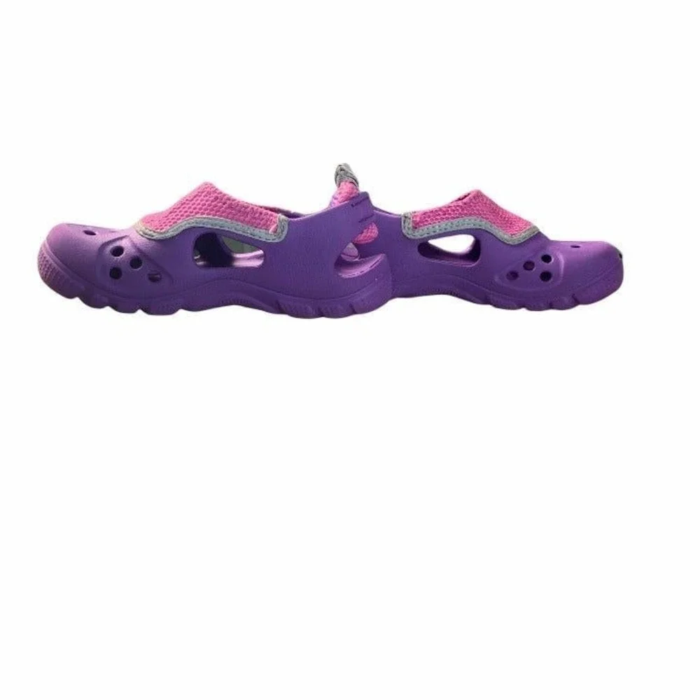 Pink and Purple Crocs Size 12c Girls